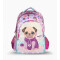 Mochila Infantil Footy Puppy con luz led Violeta - Celeste