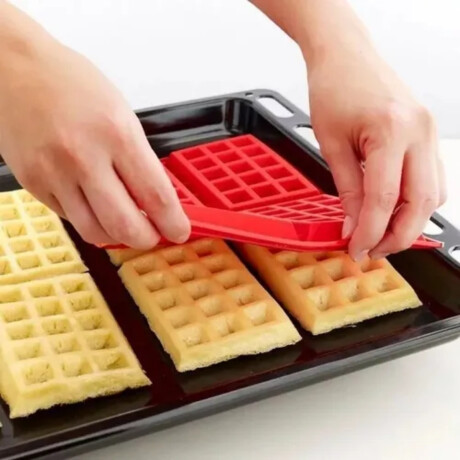 Molde de Waffle de Silicona 4 Cavidades Molde de Waffle de Silicona 4 Cavidades