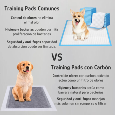 Pañales Mascotas XL 60x90 cm c/Carbono 20pcs Antifugas Celeste