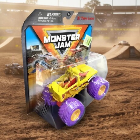 Vehiculo Monster Jam 58757 el Toro Loco 1:64 AMARILLO