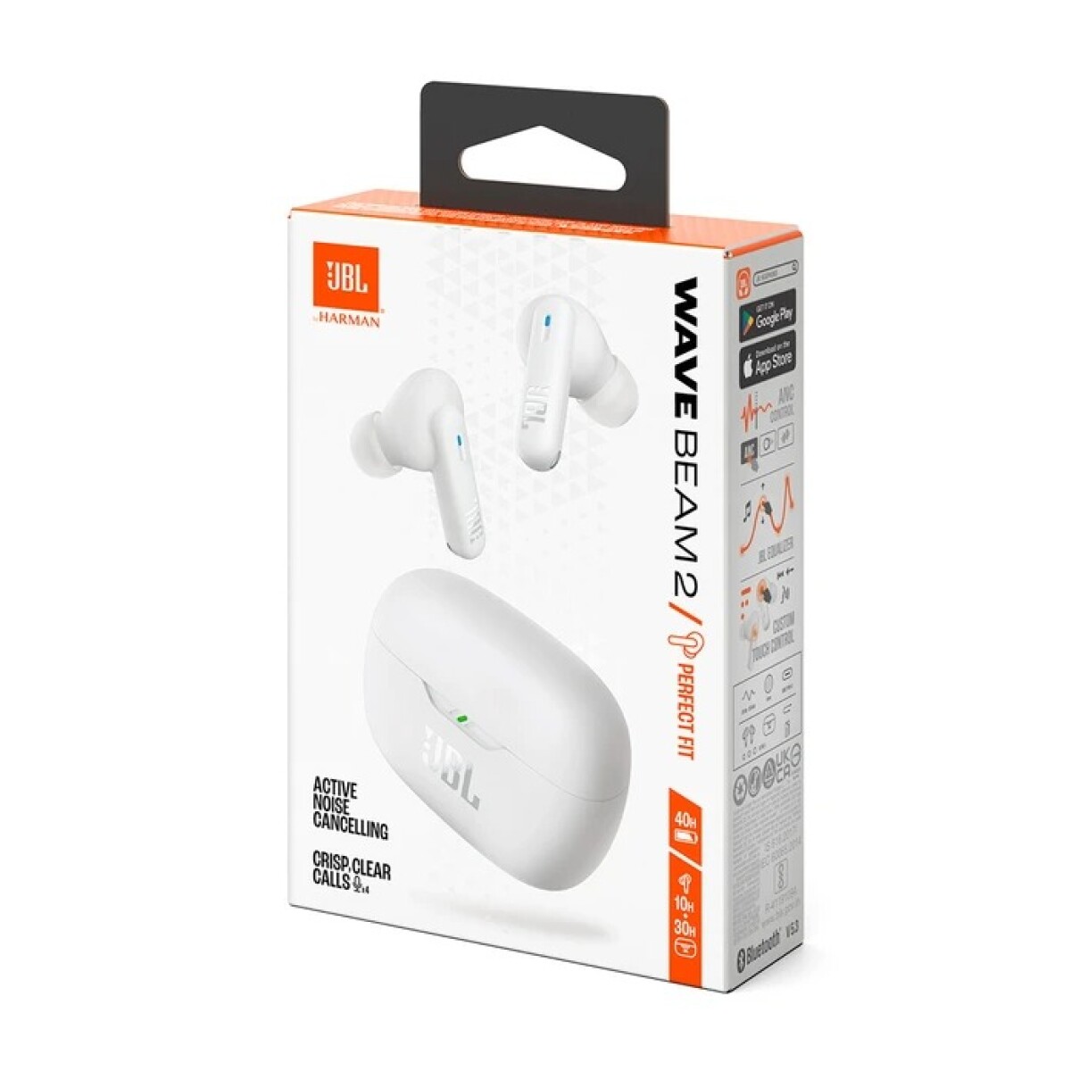 AURICULAR JBL WAVE BEAM 2 BLANCO BLUETOOTH 