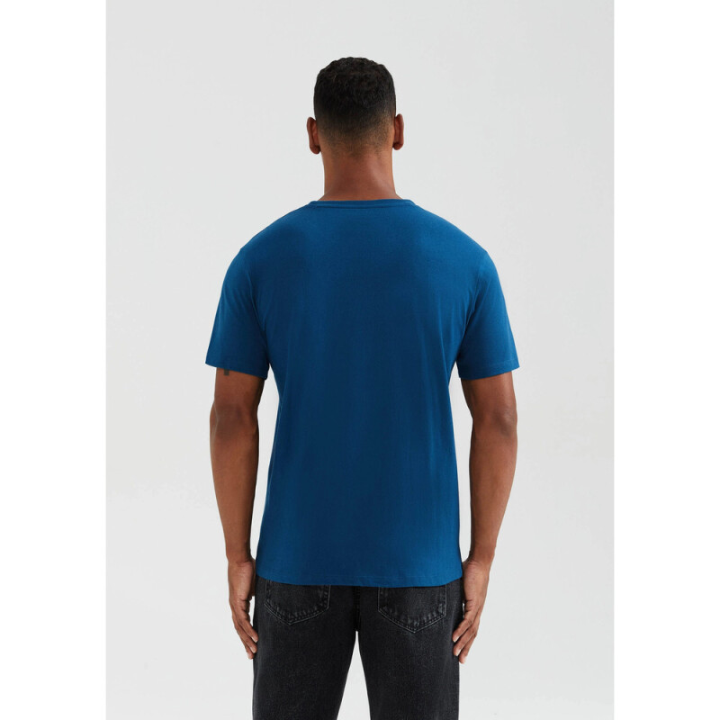 CAMISETA MM MASC AZUL ESCURO