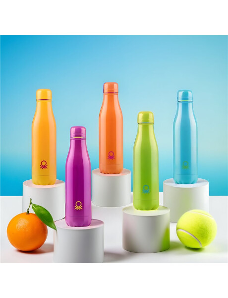BOTELLA 500ML ACERO INOX BENETTON NARANJA BOTELLA 500ML ACERO INOX BENETTON NARANJA