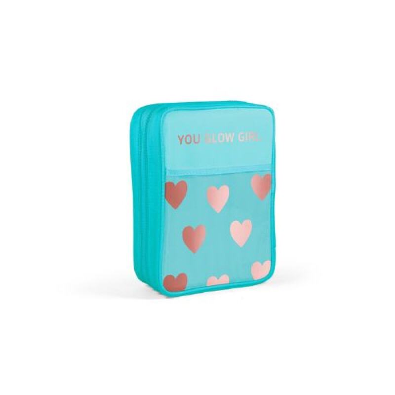 Cartuchera Footy corazones Metalicos- Adorable 2 pisos Cartuchera Footy Corazones Metalicos- Adorable 2 Pisos