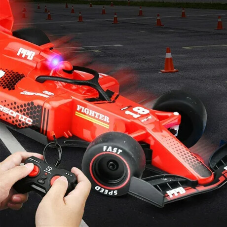 Auto F1 RC Racing Rivalry Control Remoto Luces 1:22 Rojo