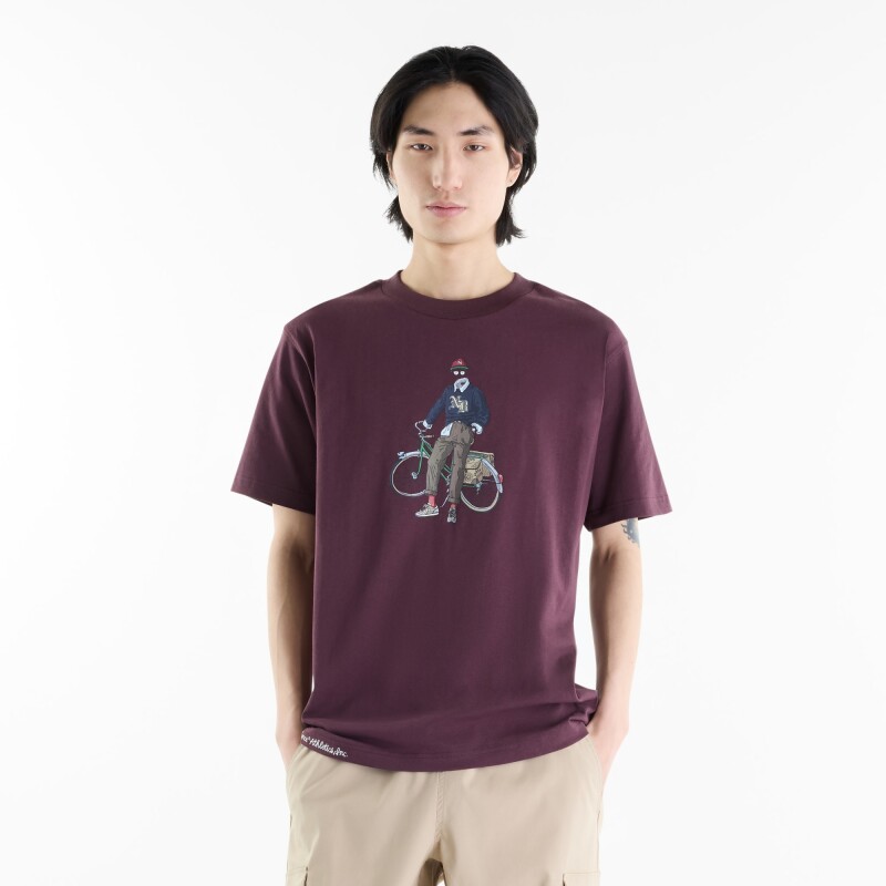 Remera New Balance de Hombre - Varsity - MT62M4ZXYLR BORDEAUX