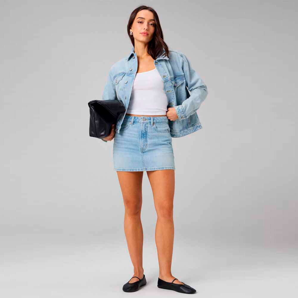 Bividi Modal Rib Cropped Bividi Mujer Classic White