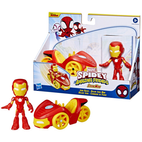 Figura Spidey And His Amazing Friends 10CM con Vehículo IRON-MAN