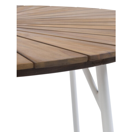 Mesa De Jardin Bastrup Ø120 Mad Dura/Blanco