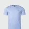 BOSS -Remera básica de algodón, regular fit, TEE CURVED Azul Abierto