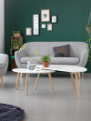 Mesa de centro LEJRE 60x120 blanco/roble Mesa de centro LEJRE 60x120 blanco/roble