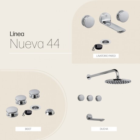 Juego De Griferia Incluye Lavatorio Ducha Y Bidet CROMO