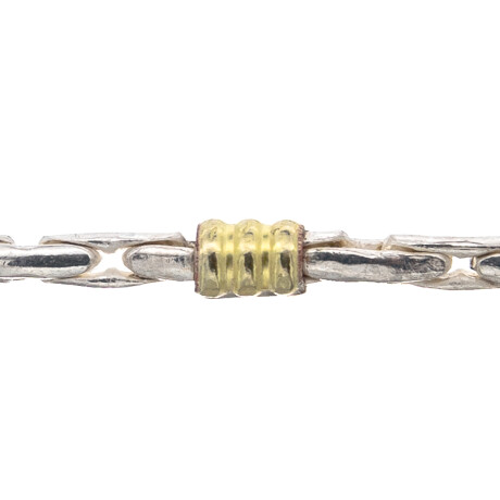 Pulsera de plata 925, double en oro 18 ktes, MILAGROSA. Pulsera de plata 925, double en oro 18 ktes, MILAGROSA.