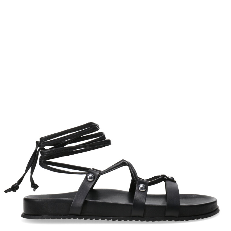 Sandalias de Mujer Miss Carol con Tiras al Tobillo Negro