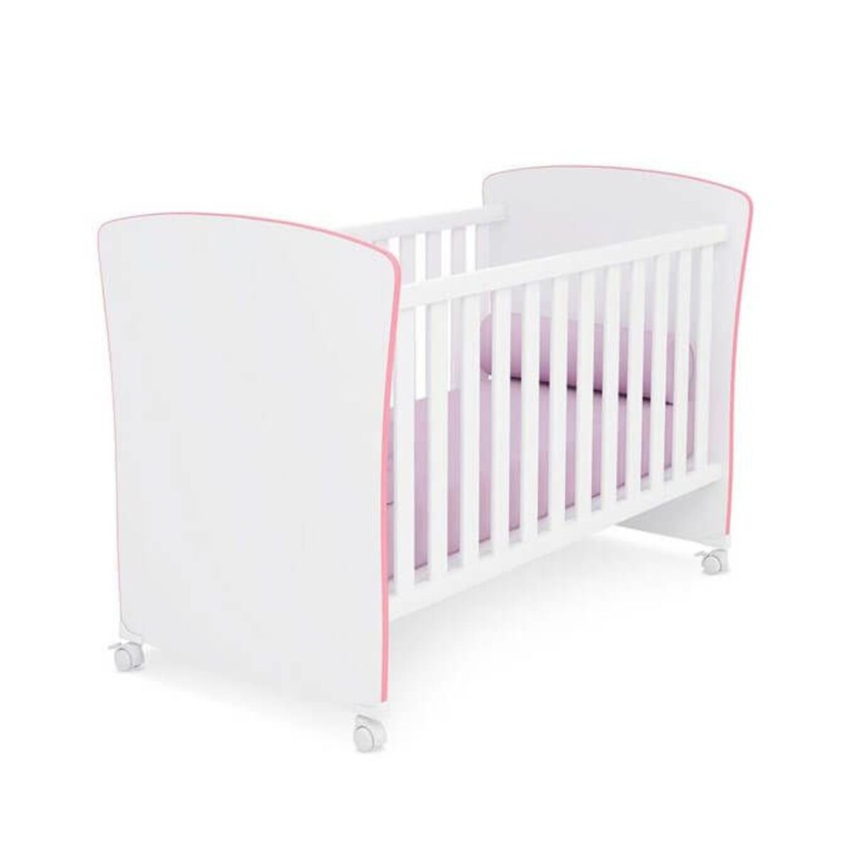 Cuna Mini Cama 2484 Blanco/Rosa 