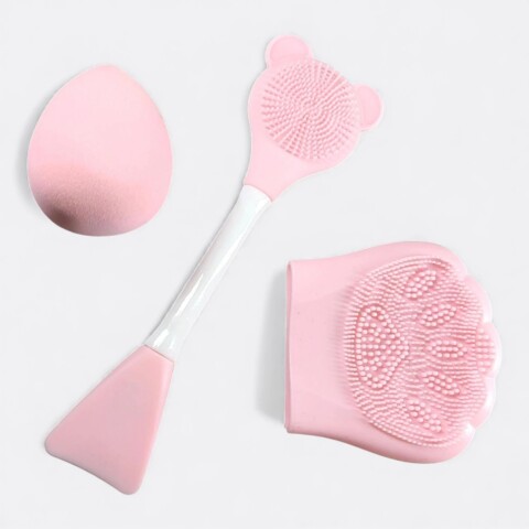 Set de limpieza facial esponjas Color Rosa