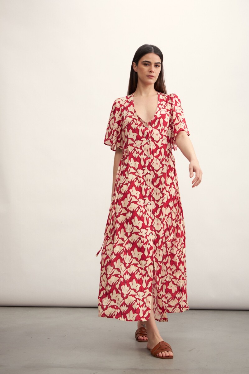 Vestido Valeria - Bordó 