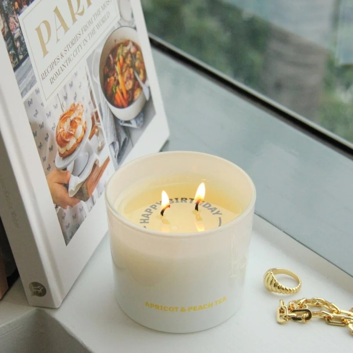 Vela Aromatica 250g Mensaje Oculto - Apricot Peach Tea 