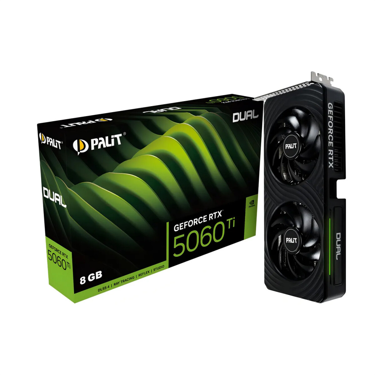Tarjeta Video Palit Geforce Rtx5060 Dual 8gb 8k Hdmi Dp - TARJETA VIDEO PALIT RTX5060 DUAL 8GB 