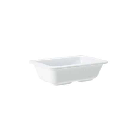 Pote Rectangular de Melamina Blanco 148 ml Pote Rectangular de Melamina Blanco 148 ml