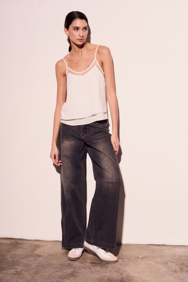 Blusa Lencera Blanco