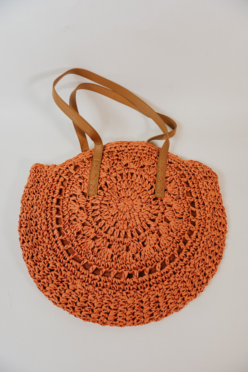 Cartera 11539-3 Rafia - Naranja 