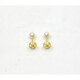 4 a 4,5 mm Abridores en Oro 18 K Con Perlas De Cultivo 4 a 4,5 mm Abridores en Oro 18 K Con Perlas De Cultivo
