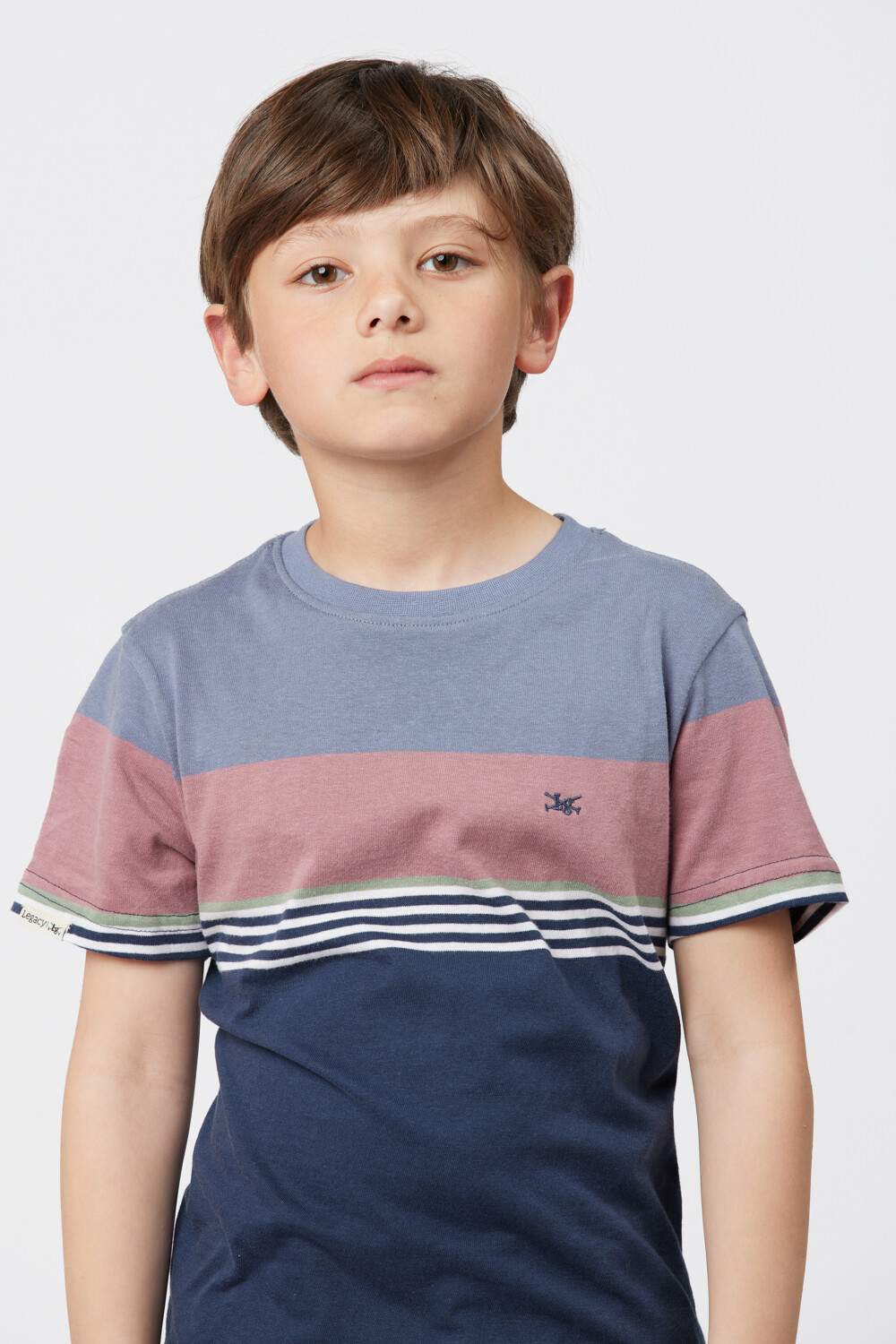 REMERA RAYADA Azul