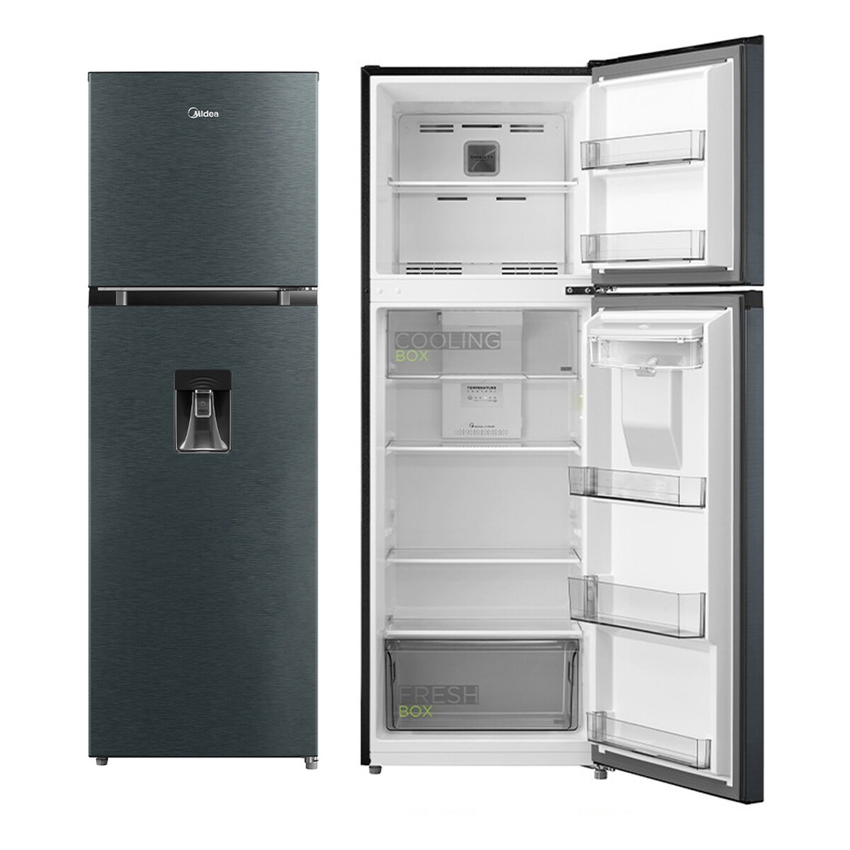 Heladera Midea Mdrt385mtr3w M300 Cd 266 L - HELADERA MIDEA 266L NO FROST C/DISP M300 