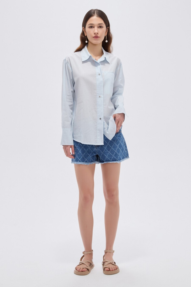 Camisa Sylar - Celeste Claro 