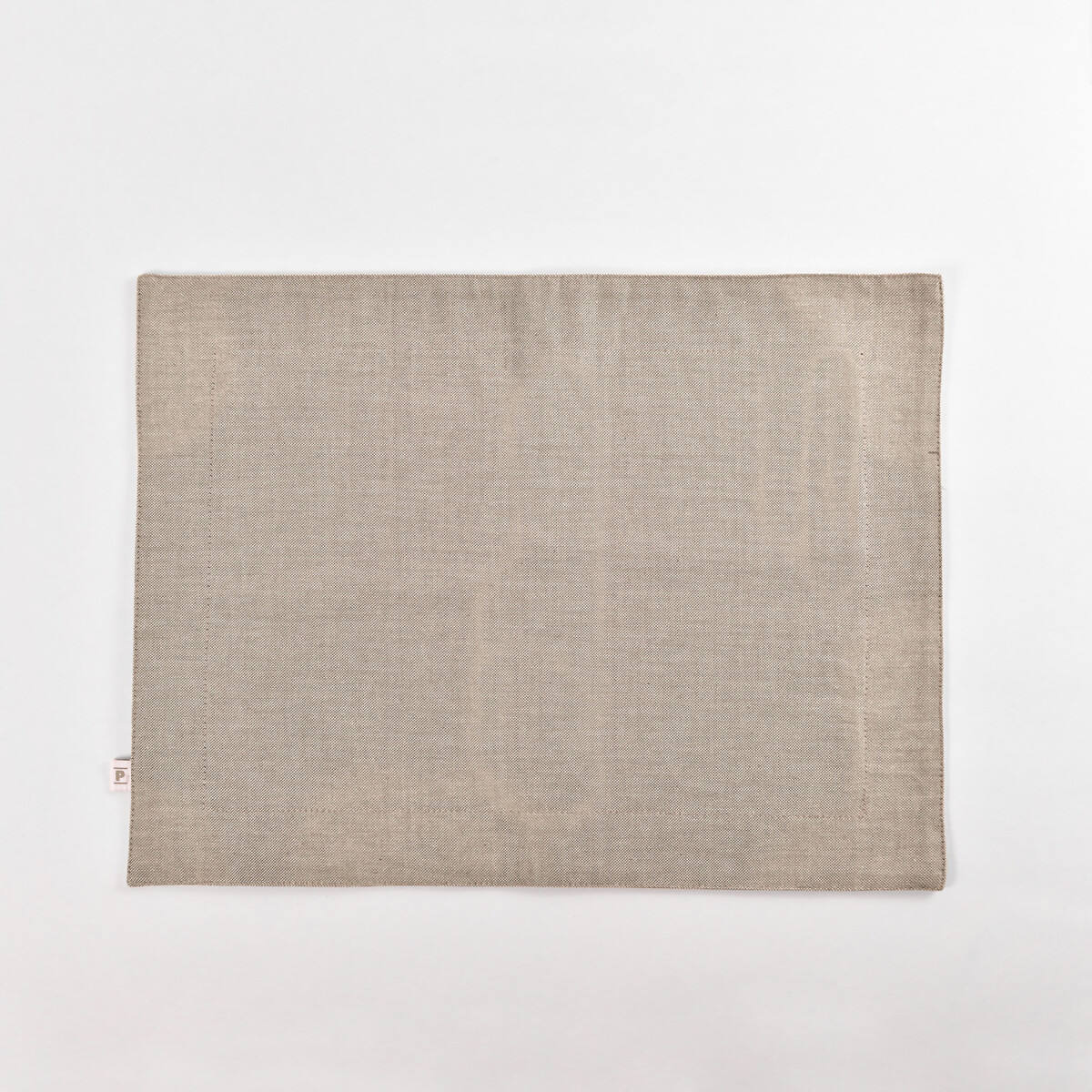 Individual Cretona Beige Doble Faz - Unico 