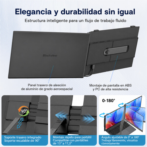 Monitor Portátil Blackview Dual Visión Scm6 14" MONITOR BLACKVIEW DUAL VISION SCM6 14"