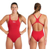 Malla De Natación Entrenamiento Para Mujer Arena Women's Team Swimsuit Swim Pro Solid Rojo