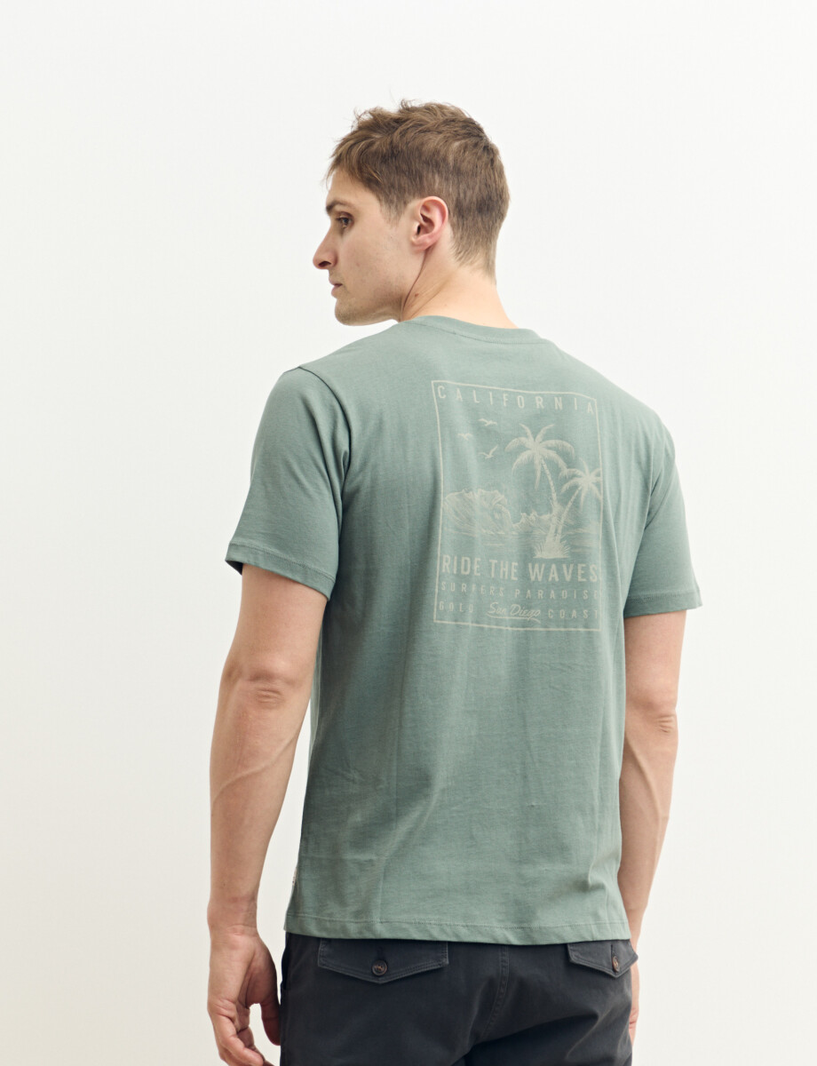 520312 T-SHIRT HARRY Verde Oscuro