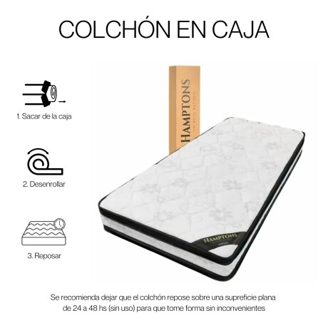 Sommier 1 Plaza Hamptons Mercury 80X185 Gris