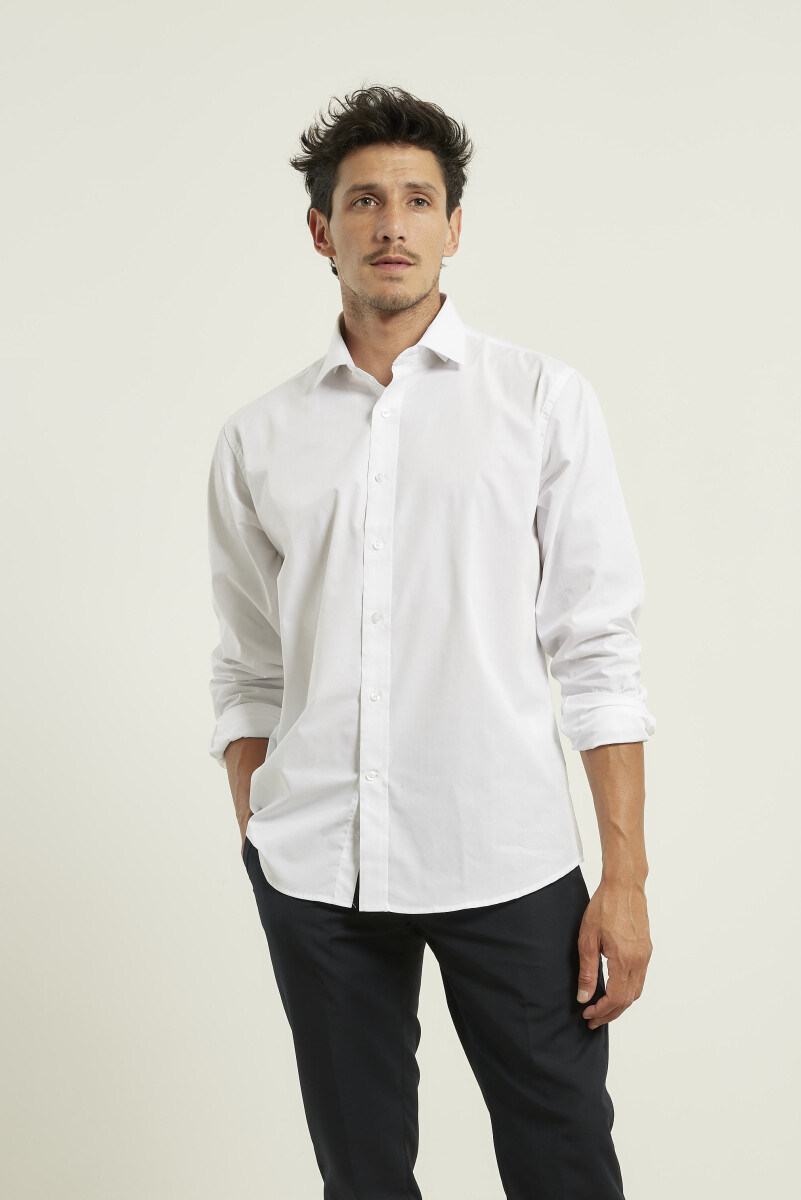 CAMISA VESTIR HARRINGTON LABEL - Blanco 