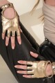 Guantes de Conducir Dorado