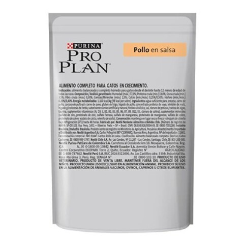 PRO PLAN GATITO SACHET POLLO 85G PRO PLAN GATITO SACHET POLLO 85G