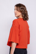 REMERA LEOPA Rojo Paprika