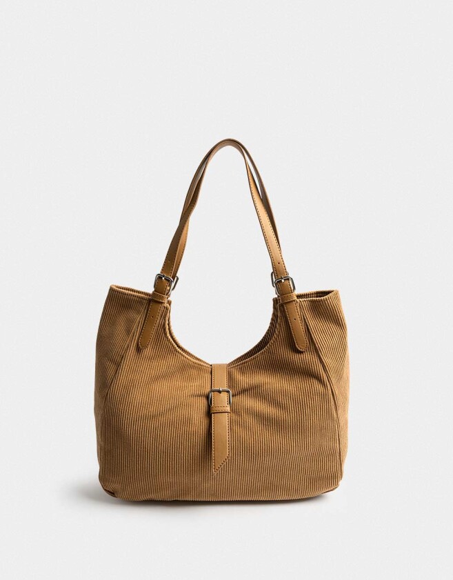 Saca Cartera Saca Corderoy Camel - Marron Camel