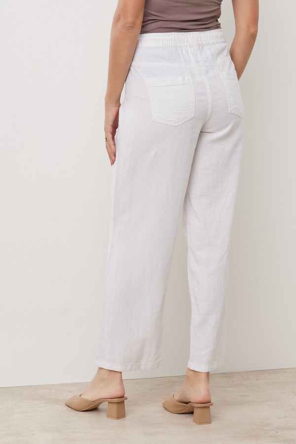 Pantalon Lino BLANCO