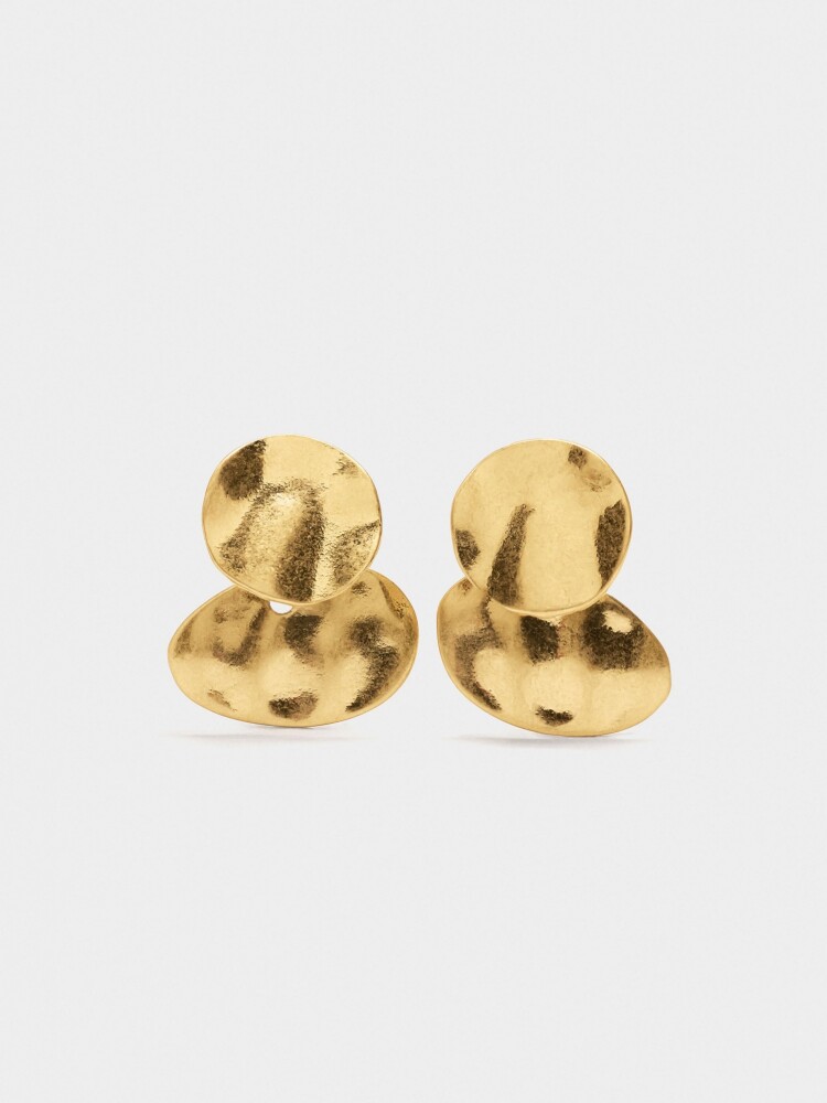 Pendientes Cortos Redondos dorado