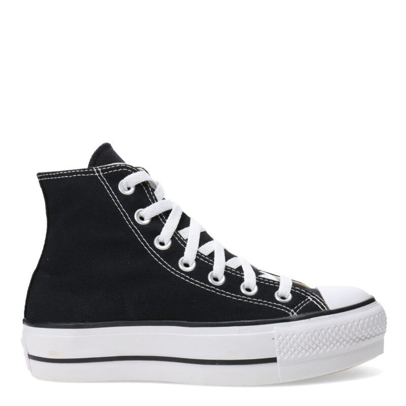 Championes Unisex Converse Chuck Taylor All Star Hi Negro - Blanco