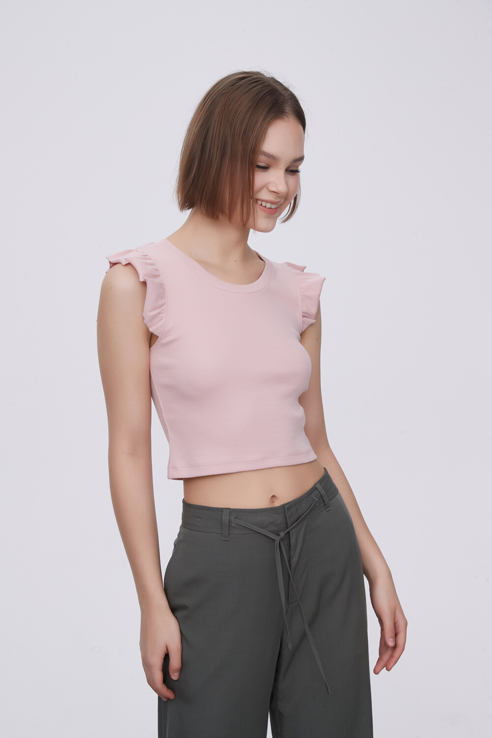 Remera Cetine Rosa Viejo