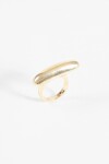 Anillo ovalado dorado