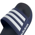 Sandalias Unisex Adidas Adilette Shower Velcro Azul - Blanco