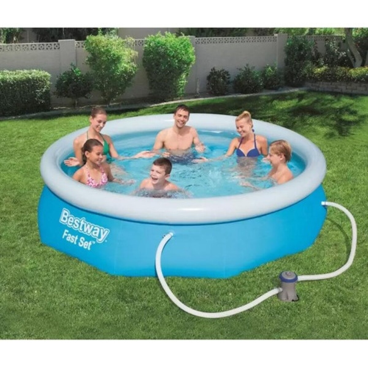 Piscina inflable Bestway con bomba 3638 litros - Azul 