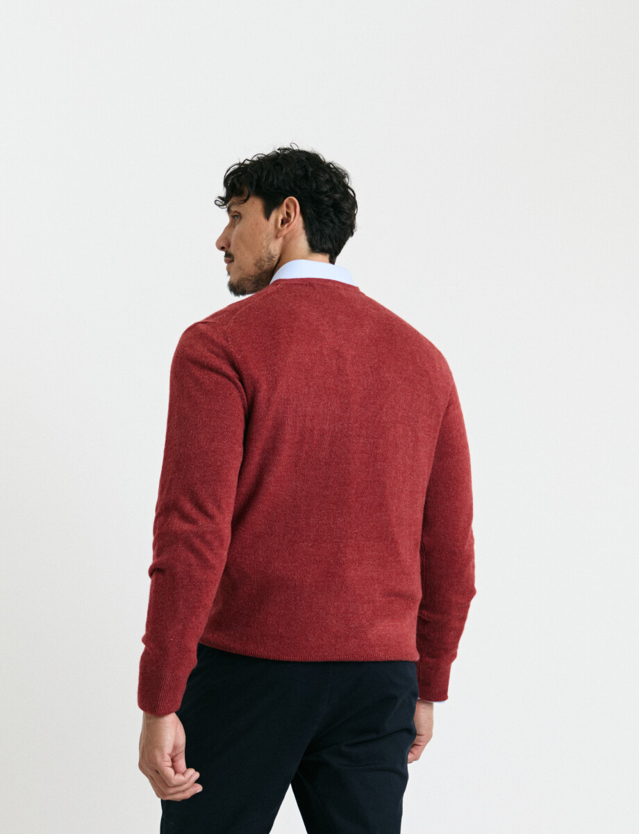 470985 SWEATER HARRINGTON LABEL Ladrillo