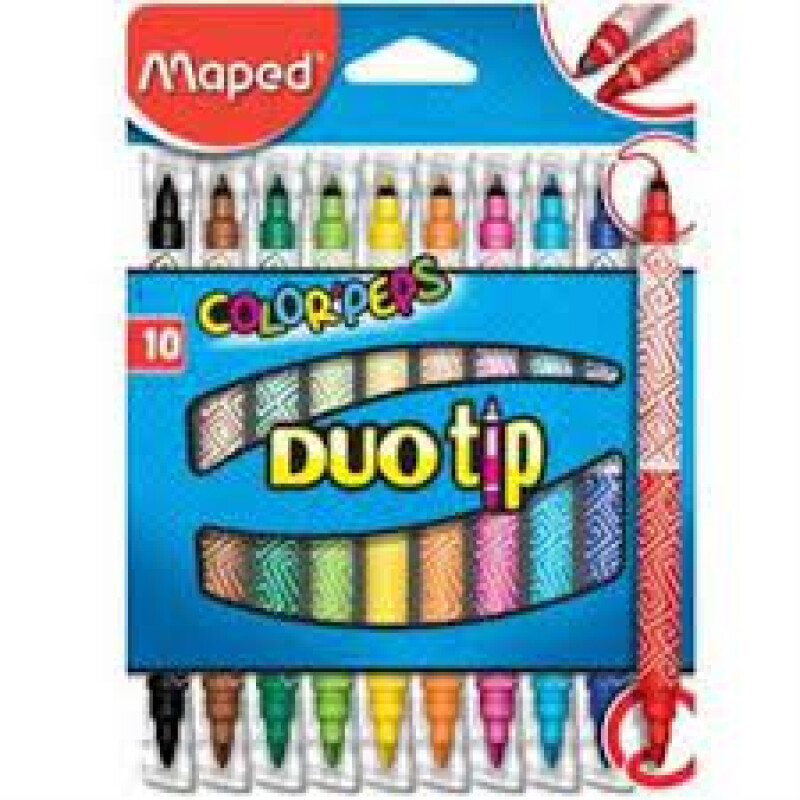 Marcadores Color Peps Duo Tip x10 Colores Marcadores Color Peps Duo Tip x10 Colores