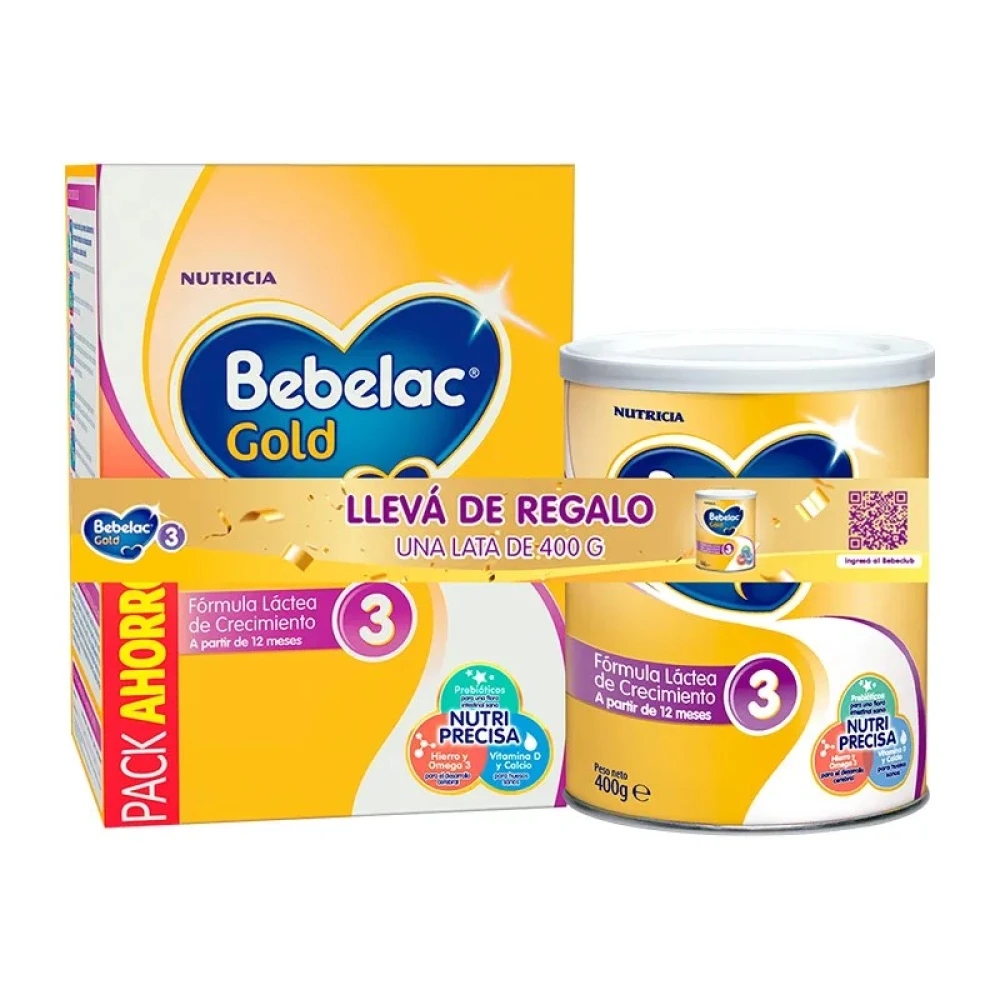 BEBELAC GOLD 3 (1200+400GR) DUO PACKX1UN